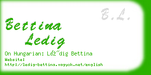 bettina ledig business card